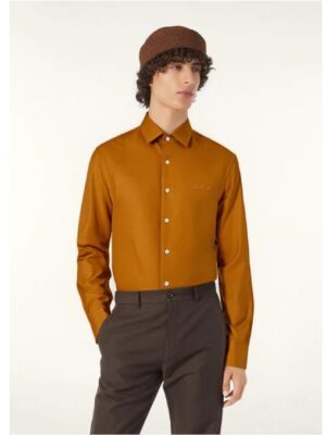 [로로피아나] 자수 로고 긴팔 셔츠 (5 COLORS)