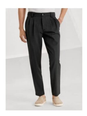 [브루넬로 쿠치넬리] 싱글 플리츠 트라우저 (2 COLORS)