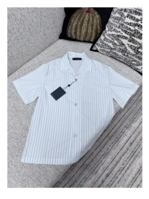 [루이비통] 스트라이프 오픈 칼라 셔츠 (2 COLORS)