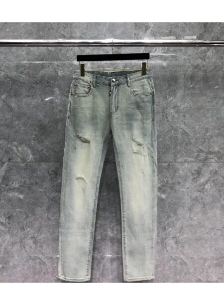 [톰브라운] 로고 패치 데님 팬츠