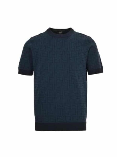 [펜디] FF 자카드 반팔 풀오버 니트