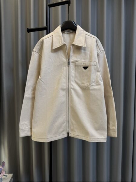 [프라다] 불 데님 블루종 셔츠 자켓