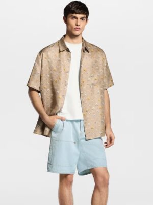 [루이비통] 모노그램 패턴 반팔 실크 셔츠 1AJW19 (2 COLORS)