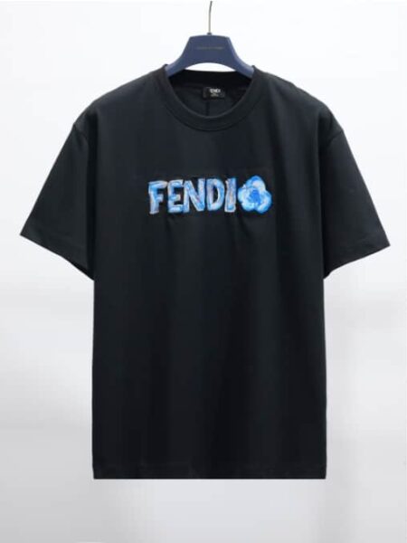 [펜디] 그래픽 자수 코튼 티셔츠 (2 COLORS)