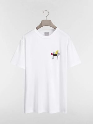 [디올] 홀스 자수 코튼 저지 티셔츠  683J624 (2 COLORS)