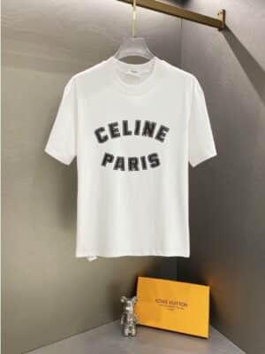 [셀린느] 코튼 저지화이트 티셔츠