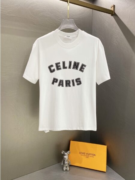 [셀린느] 코튼 저지화이트 티셔츠