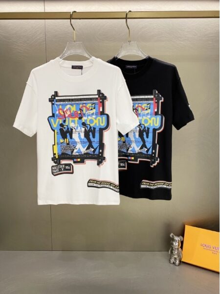 [루이비통] 재즈 밴드 프린트 코튼 티셔츠 (2 COLORS)