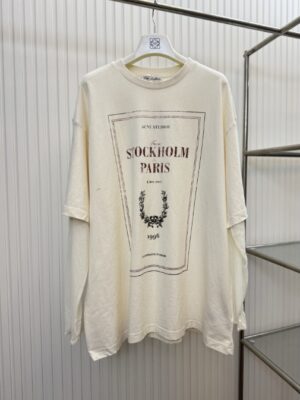 [아크네 스튜디오] 레이어드 프린트 티셔츠