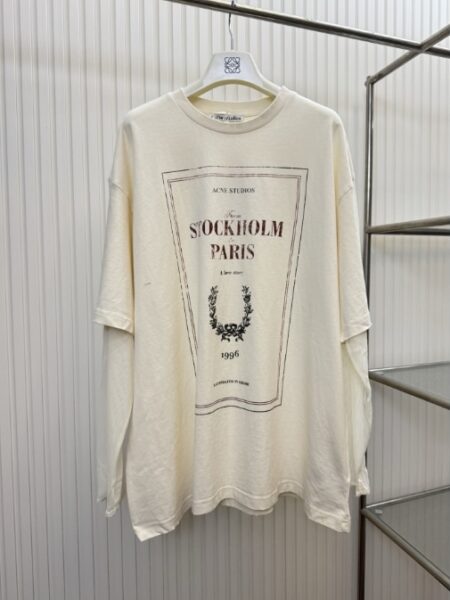 [아크네 스튜디오] 레이어드 프린트 티셔츠