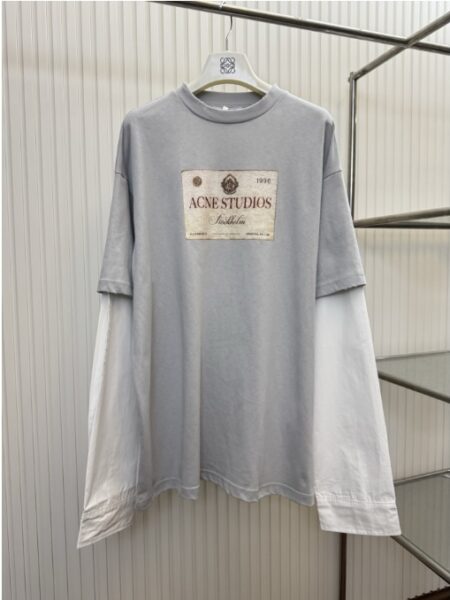 [아크네 스튜디오] 레이어드 프린트 티셔츠