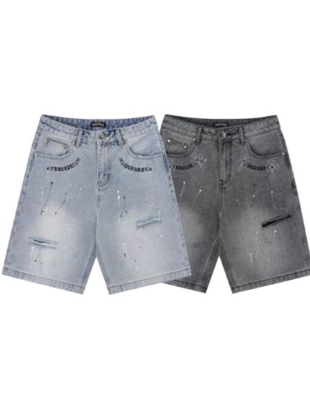 [크롬하츠] 워싱 데님 쇼츠 (2 COLORS)