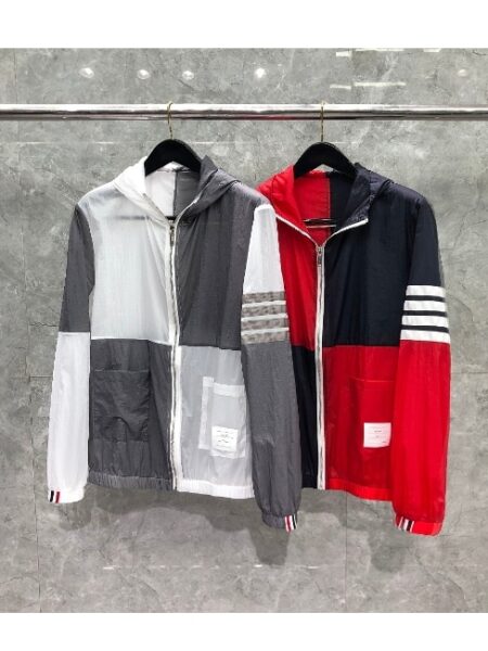 [톰브라운] 4-바 컬러블록 바람막이 (2 COLORS)