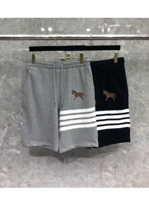 [톰브라운] 포니 자수 4-바 스웨트 쇼츠 (2 COLORS)