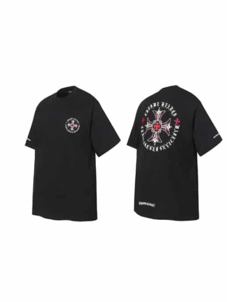 [크롬하츠] 서클 스크립트 플러스 크로스 티셔츠 (2 COLORS)