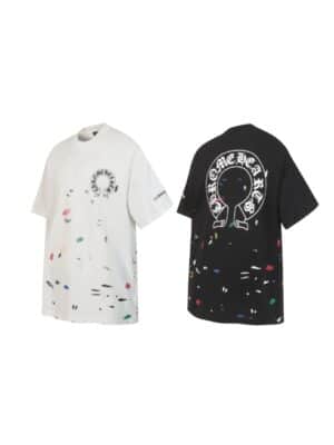 [크롬하츠] 멀티 컬러 페인트 홀스슈 티셔츠 (2 COLORS)