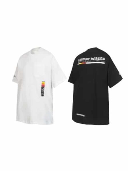 [크롬하츠] 선셋 그라데이션 T-바 로고 포켓 티셔츠 (2 COLORS)