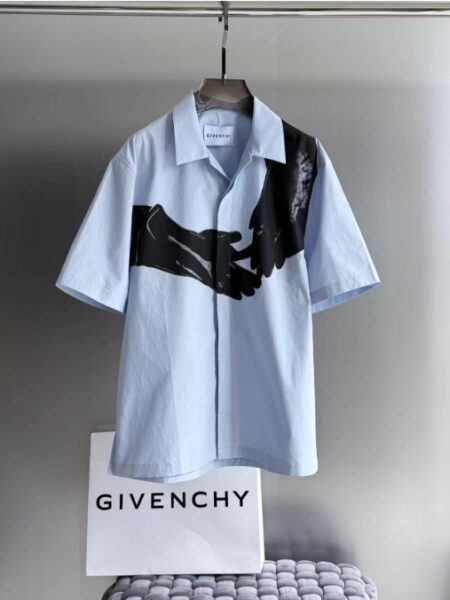 [지방시] 위베르 오브제 프린트 반팔 셔츠