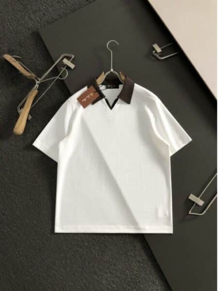 [로로피아나] 오픈 칼라 반팔 폴로 셔츠