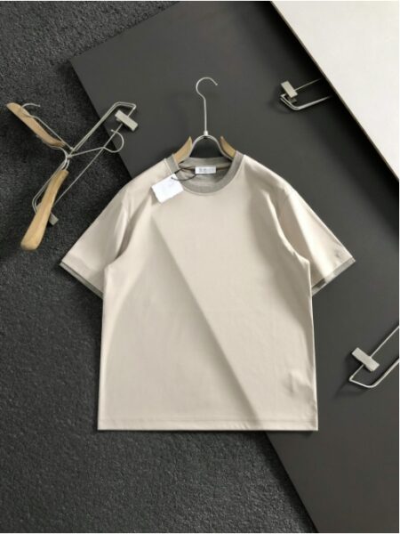 [브루넬로 쿠치넬리] 크루넥 반팔 티셔츠