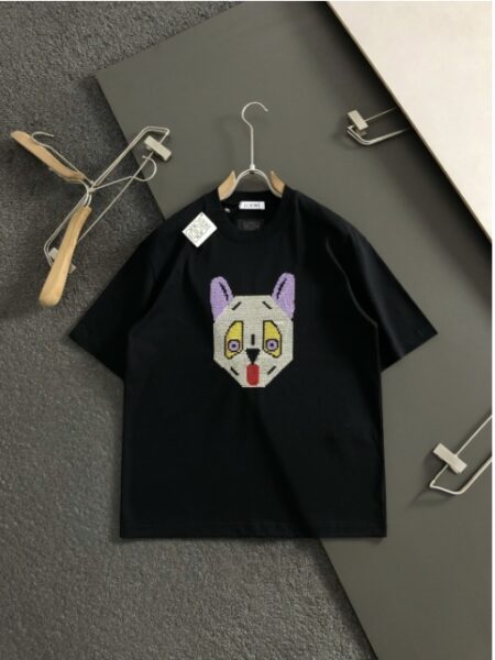 [로에베] 픽셀 도그 그래픽 반팔 티셔츠 (2 COLORS)