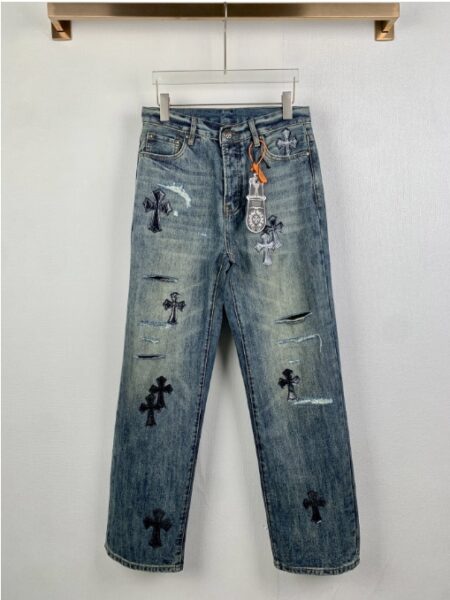 [크롬하츠] 패치 데님 팬츠