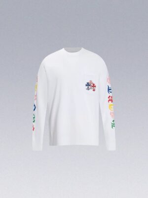 [크롬하츠] 멀티 컬러 크로스 세메터리 롱 슬리브 티셔츠 (2 COLOR)