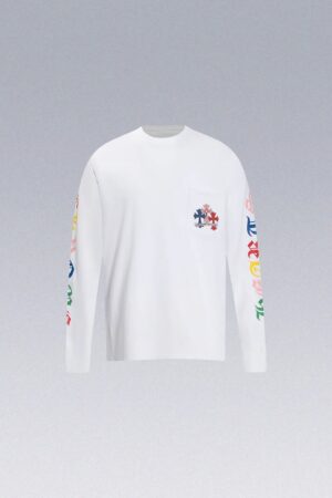 [크롬하츠] 멀티 컬러 크로스 세메터리 롱 슬리브 티셔츠 (2 COLOR)