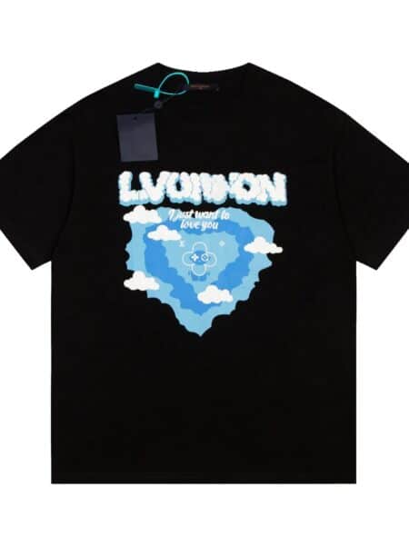 [루이비통] 클라우드 로고 반팔 티셔츠