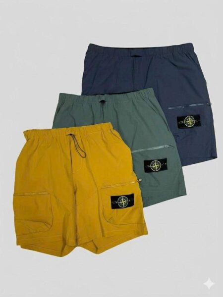 [스톤 아일랜드] 나일론 투포켓 와펜 반바지 (4 COLOR)