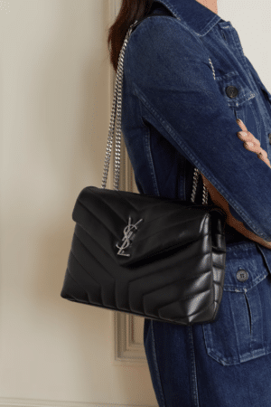 [생로랑] 루루 스몰 숄더백 블랙 은장 494699