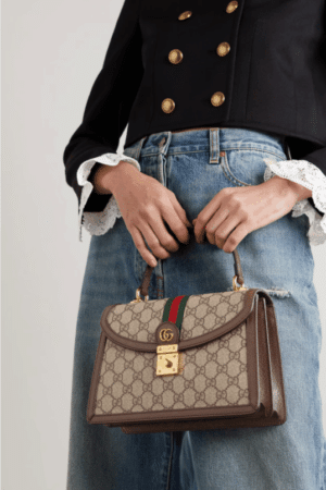 [구찌] 오피디아 웹(WEB) 스몰 탑 핸들백 651055