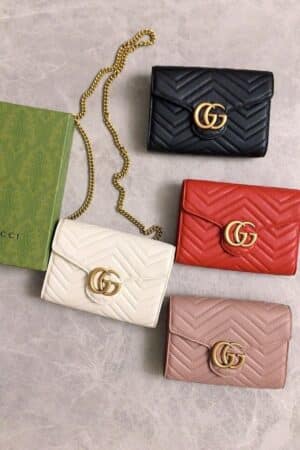 [구찌] GG 마몽 마틀라세 미니 체인백 474575