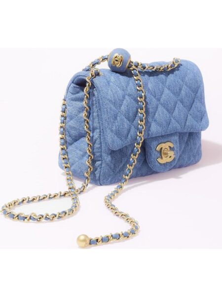 [샤넬] 골드볼 쁘띠삭 플랩백 AS1786