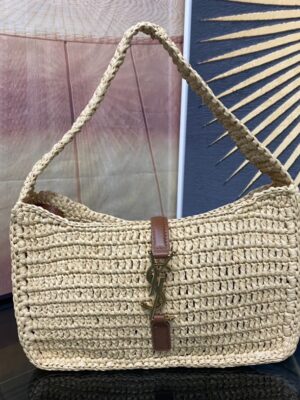 [생로랑] 라피아 소재 le 5 à 7 스몰백