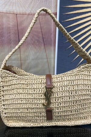 [생로랑] 라피아 소재 le 5 à 7 스몰백