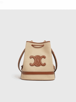 [셀린느] 패브릭 트리옹프 캔버스 슈 마린 버킷백 196752DJK.02NT