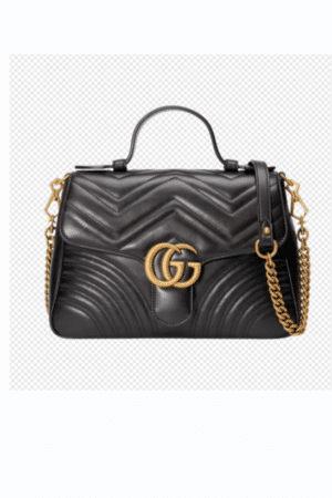 [구찌] GG 마몽 마틀라세 탑 핸들백 498110