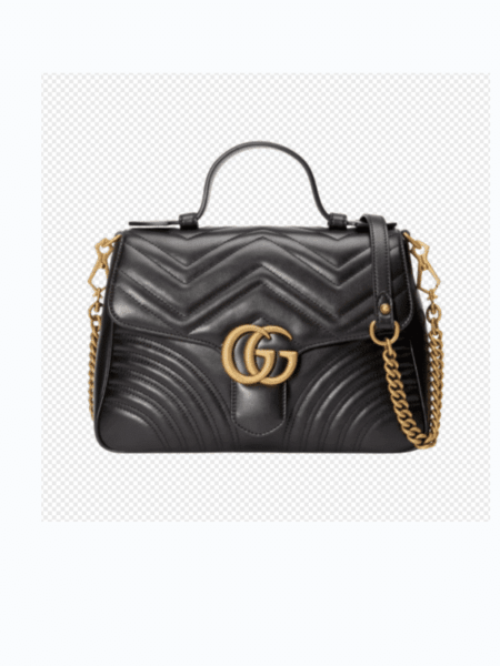 [구찌] GG 마몽 마틀라세 탑 핸들백 498110