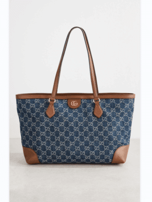 [구찌] 오피디아 미디엄 데님 GG 토트백 631685