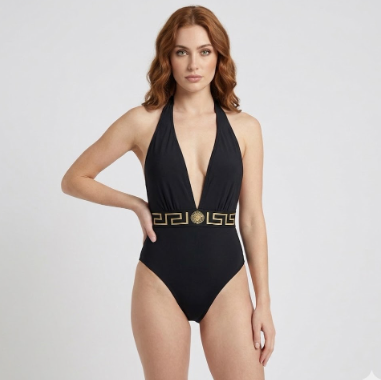 [베르사체] 그레카 홀터넥 원피스 수영복