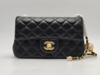 XXX고객님 [샤넬] 클래식 플랩백(쁘띠삭) 뉴미니 골든볼 블랙 램스킨 AS1787(사이트 주문)